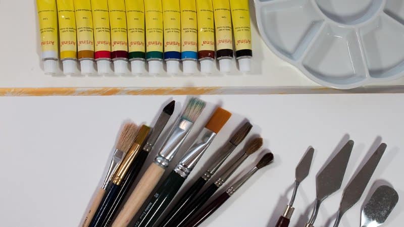 Le matériel nécessaire pour la peinture acrylique