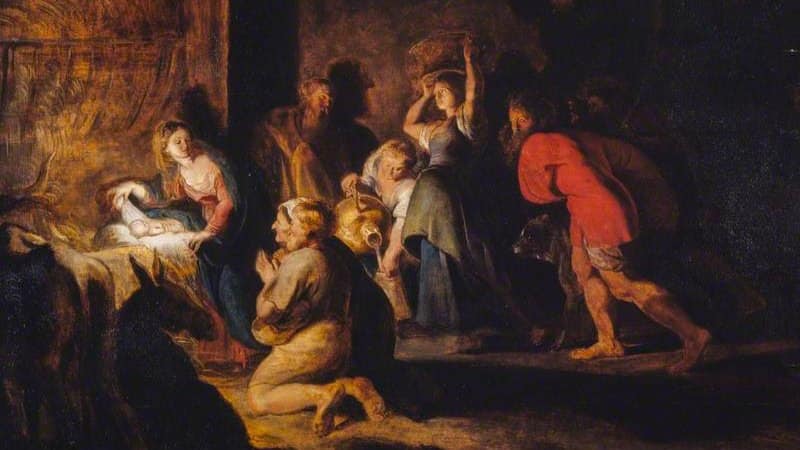 Le premier tableau asymétrique, La nativité de Rubens