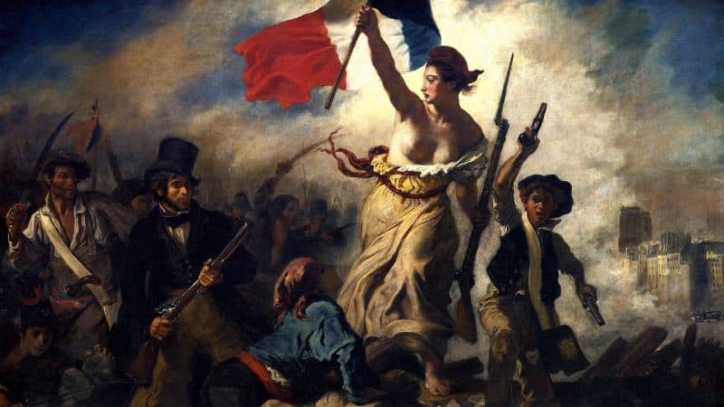 Tableau d'Eugène Delacroix - La liberté guidant le peuple