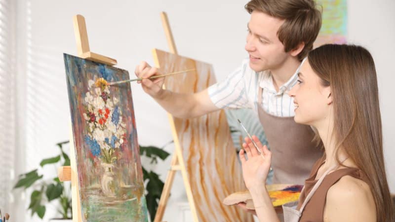 Un cours de peinture sur l'asymétrie