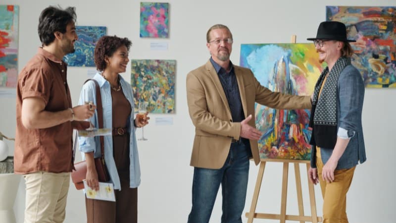 Un peintre qui a su développer son réseau et sa présence