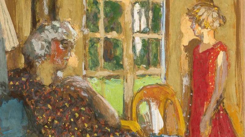 Un tableau asymétrique de Pierre Bonnard avec beaucoup de lignes et de couleurs