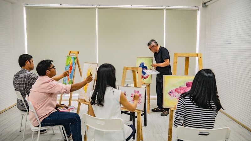 Une formation de peinture pour adulte