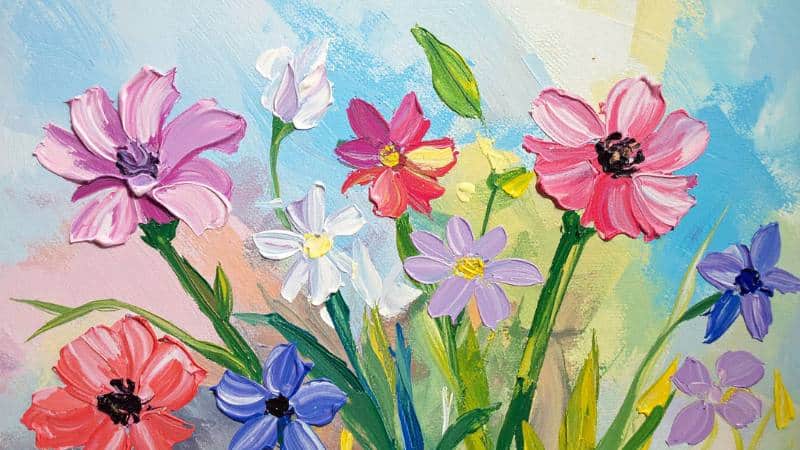 Une peinture à la texture rugueuse