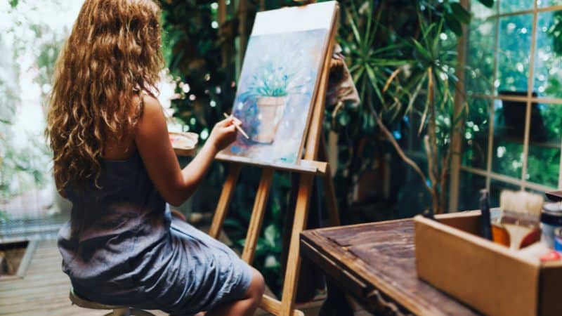 Une peinture asymétrique, dynamique et originale