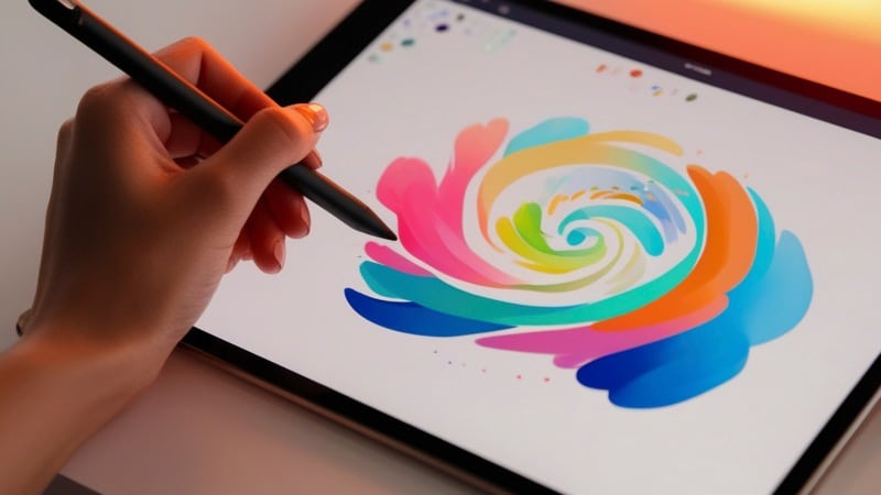 Une peinture faite avec une tablette numérique