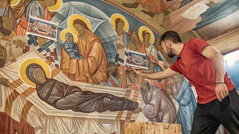 Une peinture faite pour une église