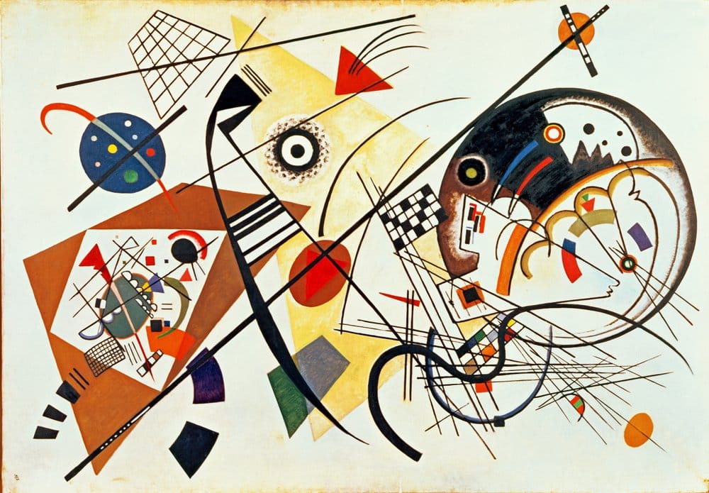 Wassily Kandinsky - Intersecting Lines 1923 - (MeisterDrucke-557692)
